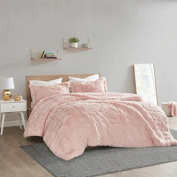 Malea Shaggy Faux Fur Comforter Mini Set by Intelligent Design - Gifts for You 'n Me