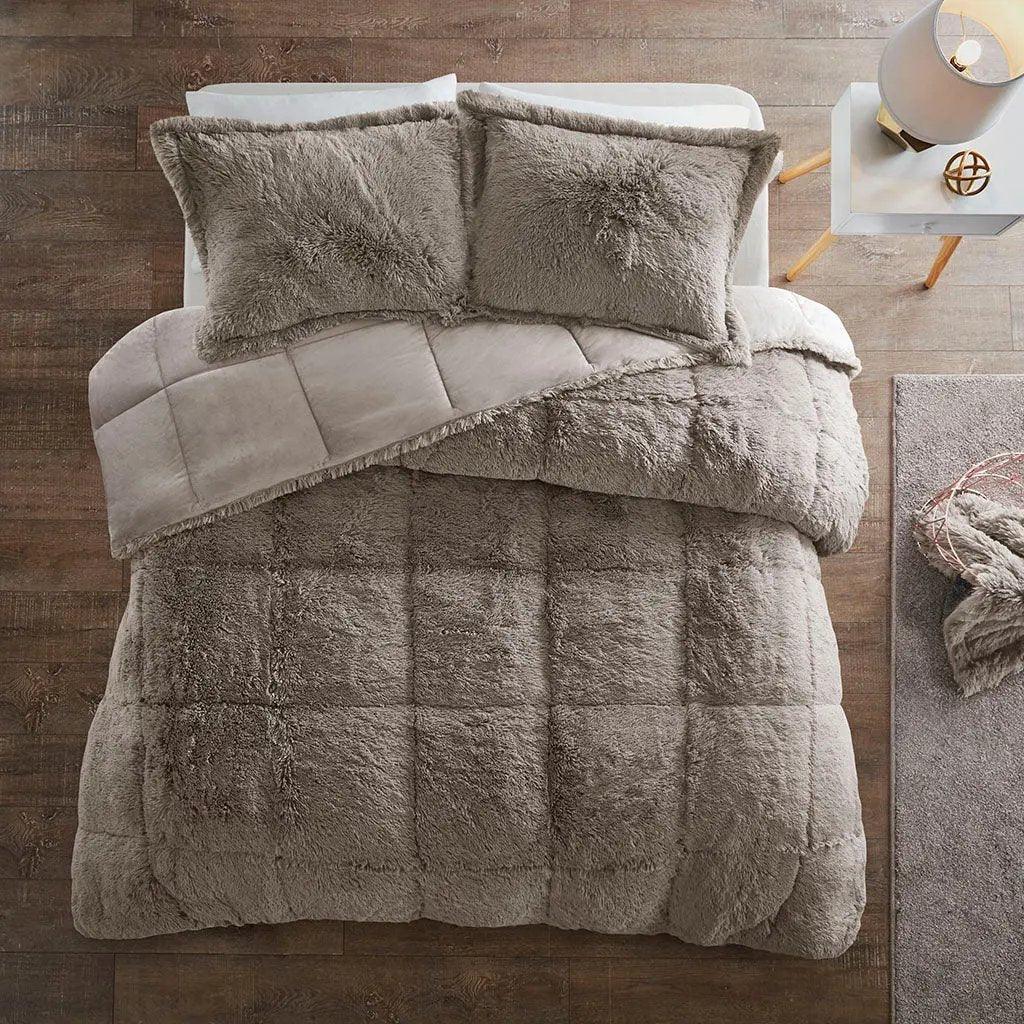 Malea Shaggy Faux Fur Comforter Mini Set by Intelligent Design - Gifts for You 'n Me