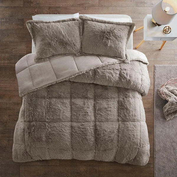 Malea Shaggy Faux Fur Comforter Mini Set by Intelligent Design - Gifts for You 'n Me