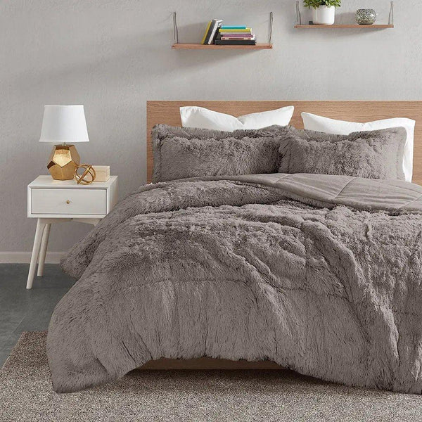 Malea Shaggy Faux Fur Comforter Mini Set by Intelligent Design - Gifts for You 'n Me