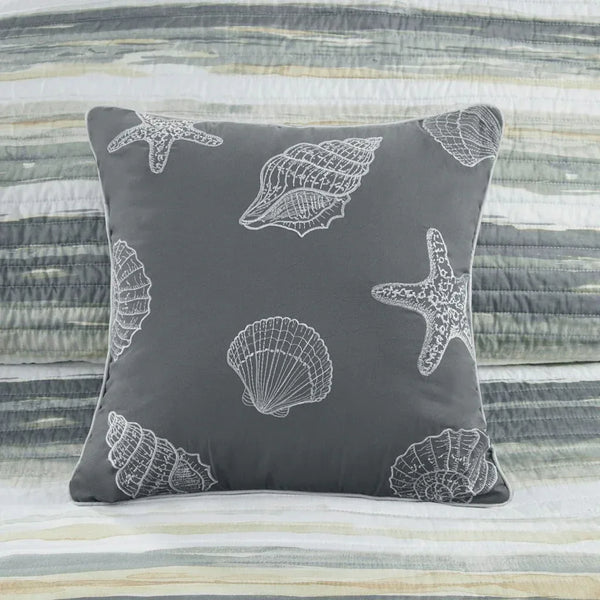 Marina 6 Piece Quilted Microfiber Coverlet Set with Throw Pillows - Yellow - Gifts for You 'n Me