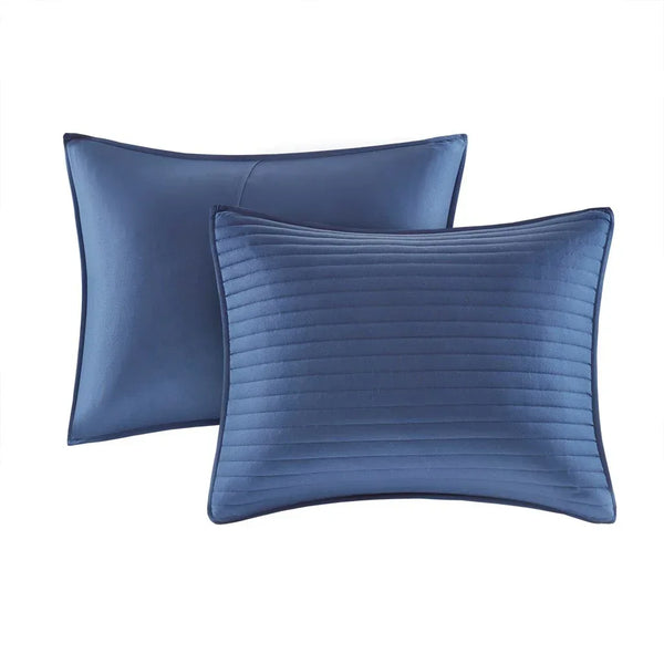 Marina 8 Piece Printed Seersucker Comforter and Coverlet Set Collection - Gifts for You 'n Me