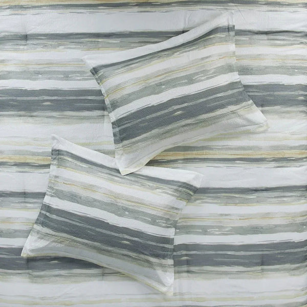 Marina 8 Piece Printed Seersucker Comforter and Coverlet Set Collection - Gifts for You 'n Me