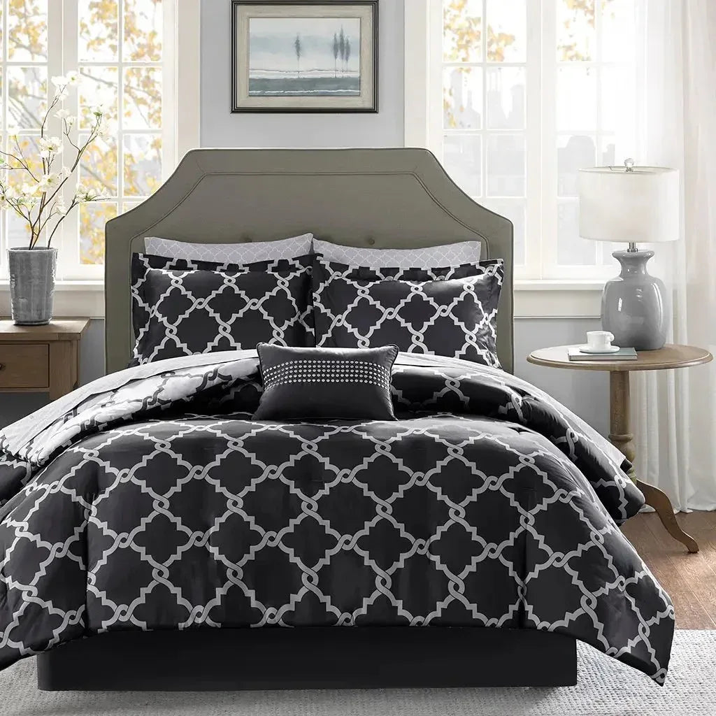 Merritt Reversible Comforter and Cotton Sheet Set by Madison Park Essentials - Gifts for You 'n Me