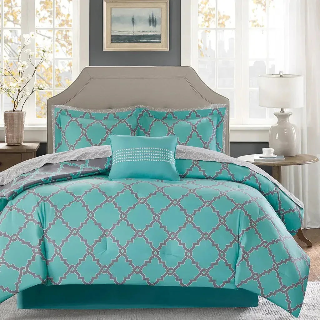 Merritt Reversible Comforter and Cotton Sheet Set by Madison Park Essentials - Gifts for You 'n Me