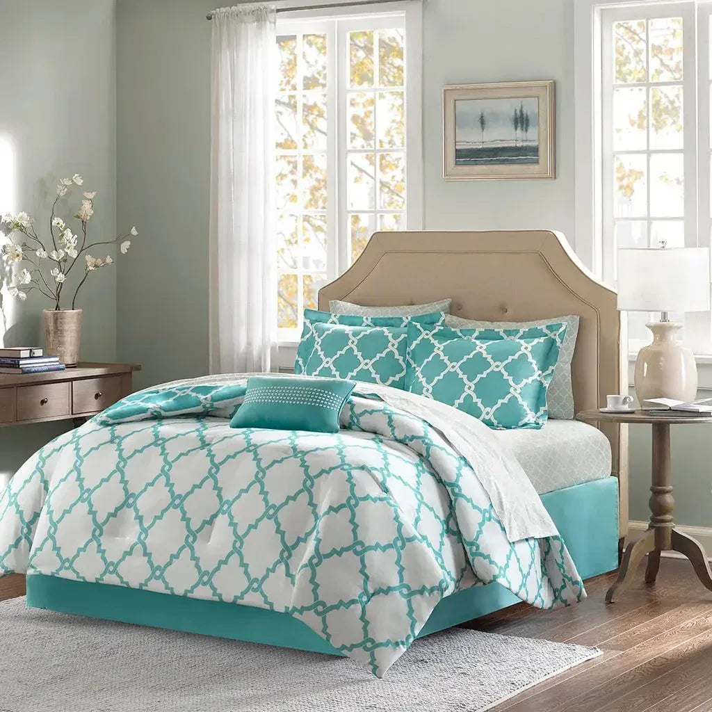 Merritt Reversible Comforter and Cotton Sheet Set by Madison Park Essentials - Gifts for You 'n Me