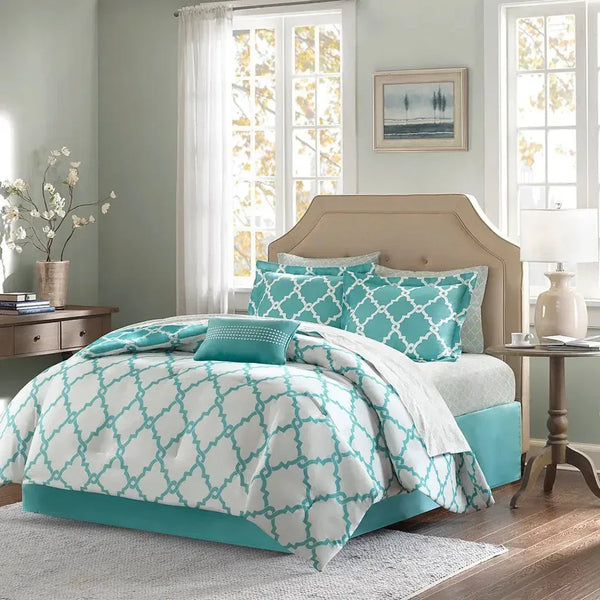 Merritt Reversible Comforter and Cotton Sheet Set by Madison Park Essentials - Gifts for You 'n Me