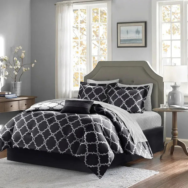 Merritt Reversible Comforter and Cotton Sheet Set by Madison Park Essentials - Gifts for You 'n Me
