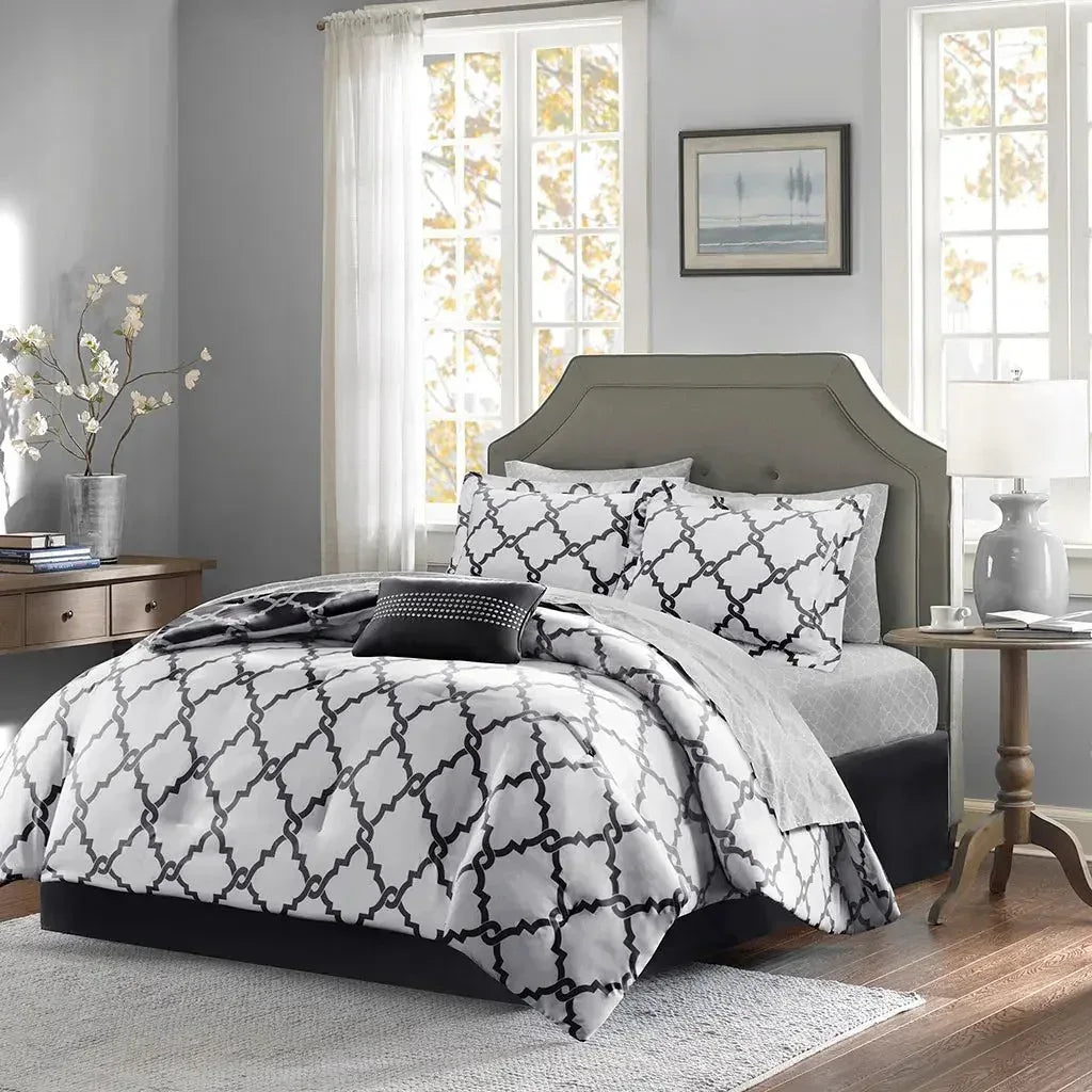 Merritt Reversible Comforter and Cotton Sheet Set by Madison Park Essentials - Gifts for You 'n Me