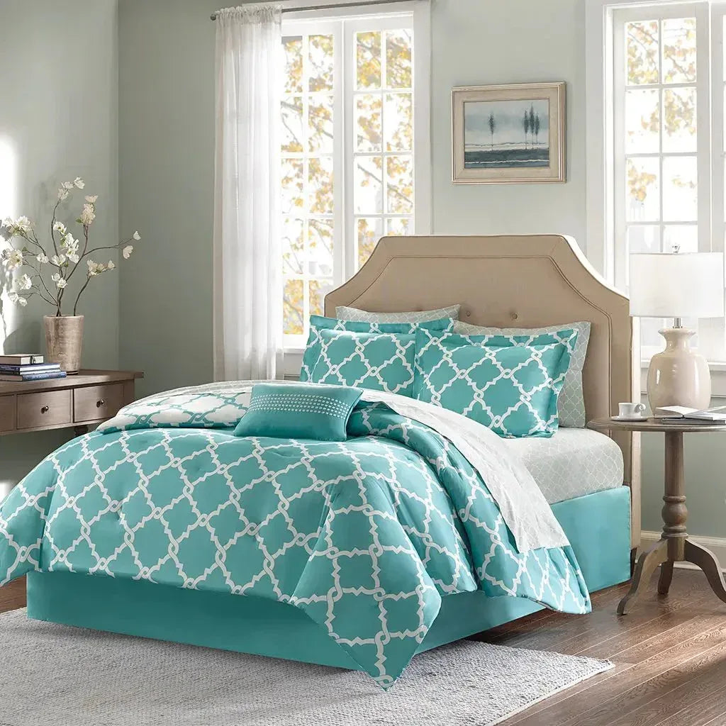 Merritt Reversible Comforter and Cotton Sheet Set by Madison Park Essentials - Gifts for You 'n Me