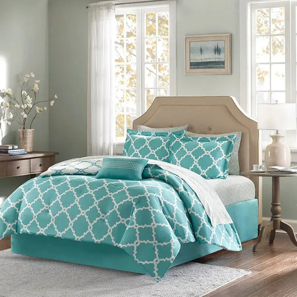 Merritt Reversible Comforter and Cotton Sheet Set by Madison Park Essentials - Gifts for You 'n Me