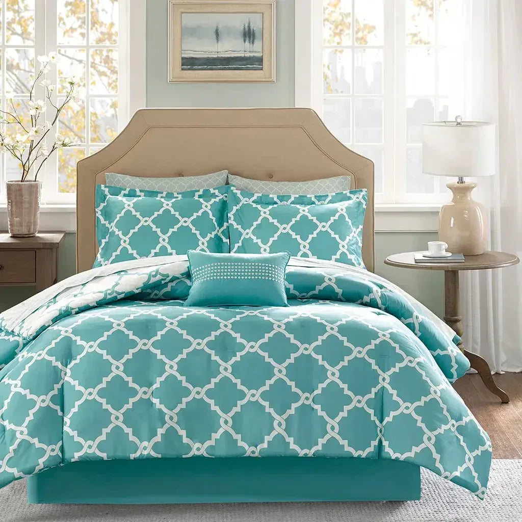 Merritt Reversible Comforter and Cotton Sheet Set by Madison Park Essentials - Gifts for You 'n Me