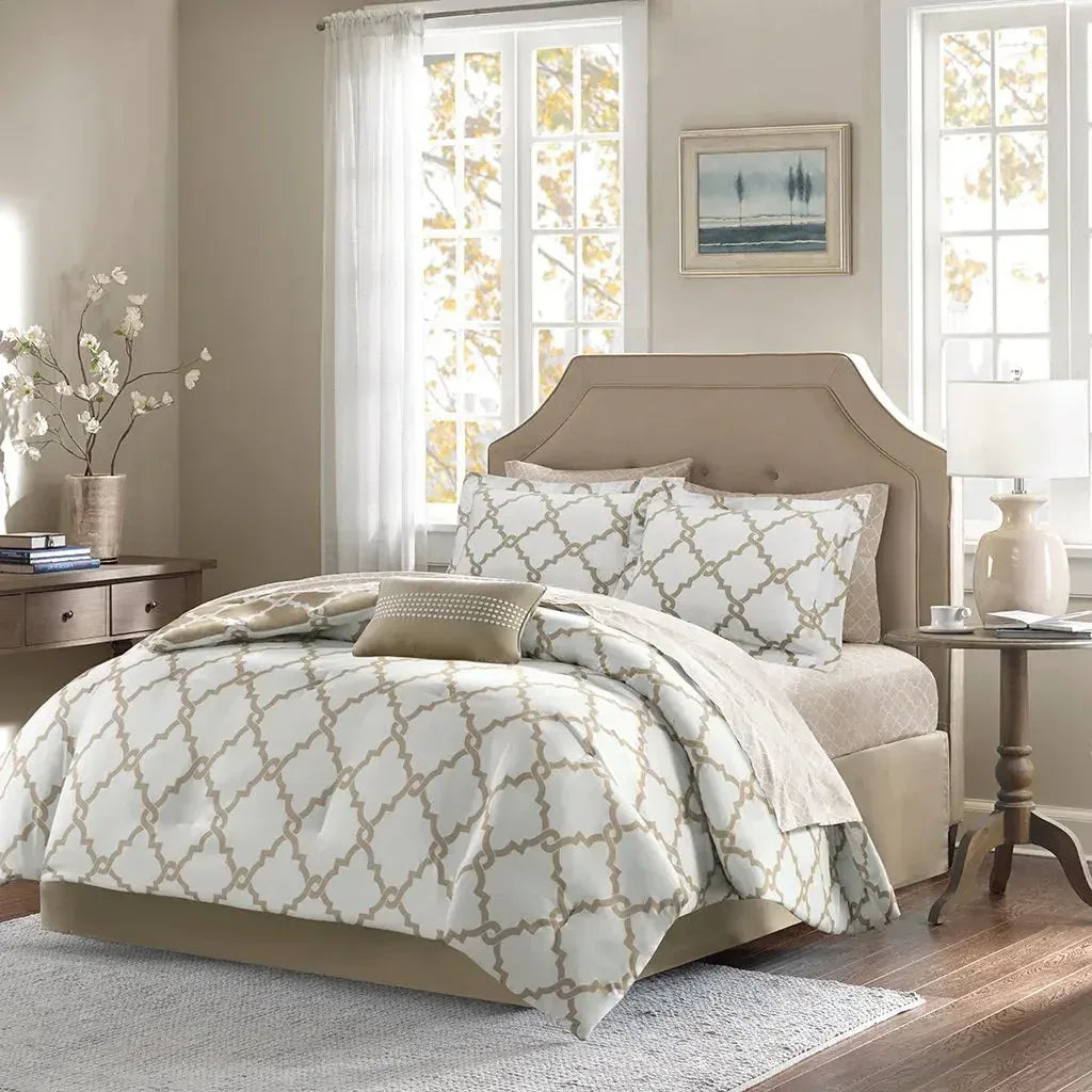 Merritt Reversible Comforter and Cotton Sheet Set by Madison Park Essentials - Gifts for You 'n Me