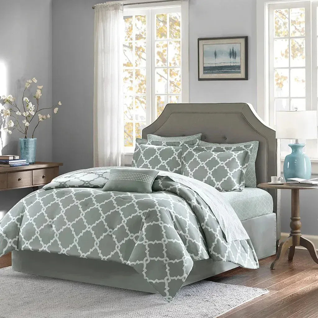 Merritt Reversible Comforter and Cotton Sheet Set by Madison Park Essentials - Gifts for You 'n Me