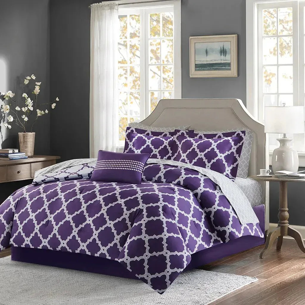 Merritt Reversible Comforter and Cotton Sheet Set by Madison Park Essentials - Gifts for You 'n Me