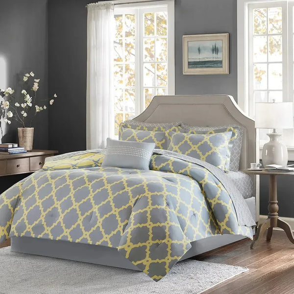 Merritt Reversible Comforter and Cotton Sheet Set by Madison Park Essentials - Gifts for You 'n Me