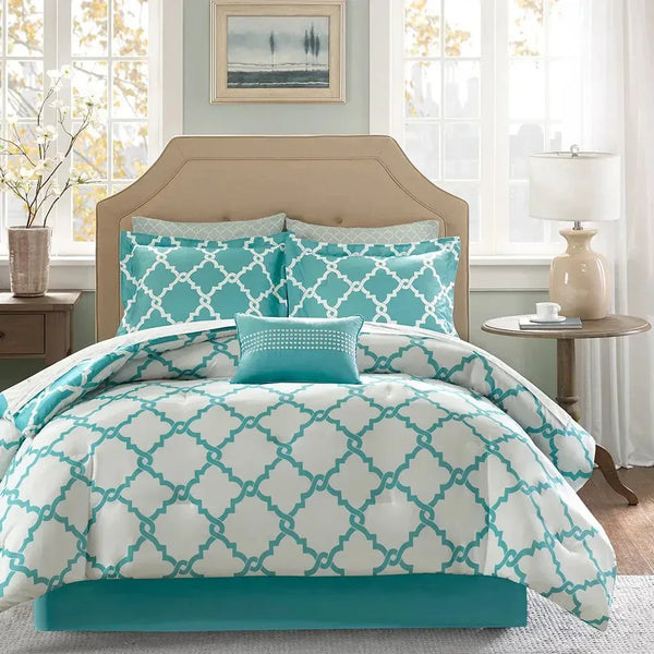 Merritt Reversible Comforter and Cotton Sheet Set by Madison Park Essentials - Gifts for You 'n Me