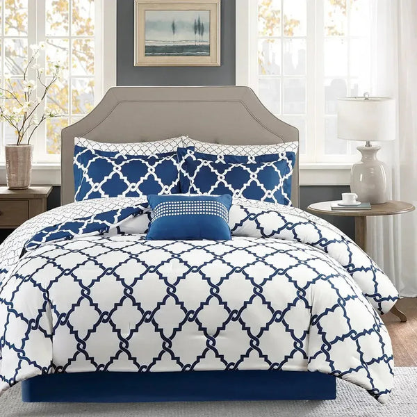 Merritt Reversible Comforter and Cotton Sheet Set by Madison Park Essentials - Gifts for You 'n Me
