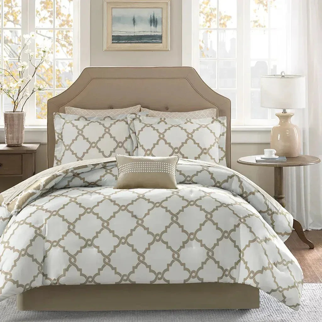 Merritt Reversible Comforter and Cotton Sheet Set by Madison Park Essentials - Gifts for You 'n Me
