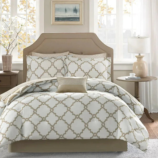 Merritt Reversible Comforter and Cotton Sheet Set by Madison Park Essentials - Gifts for You 'n Me