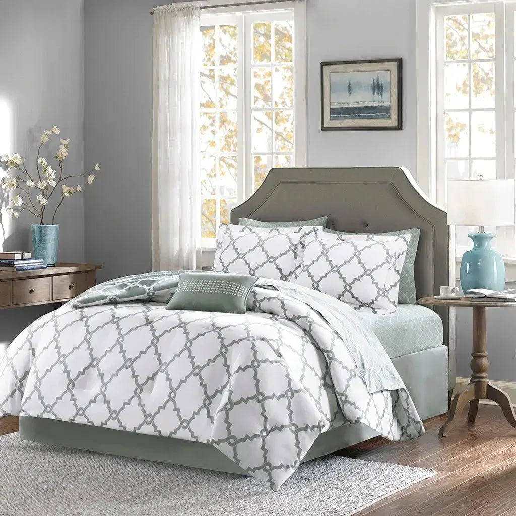 Merritt Reversible Comforter and Cotton Sheet Set by Madison Park Essentials - Gifts for You 'n Me