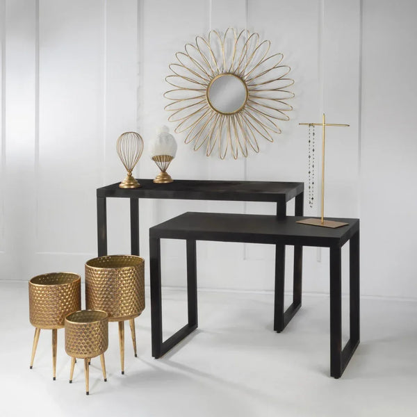 Modern Black Metal Table - Gifts for You 'n Me