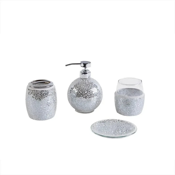 Mosaic 4 Piece Bath Accessory Set - Gifts for You 'n Me