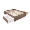 Queen Select 4-Post Platform Bed with 2 Drawers