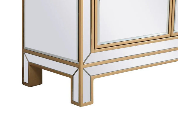 Reflexion Antique Gold 56-Inch Mirrored Sideboard - Gifts for You 'n Me
