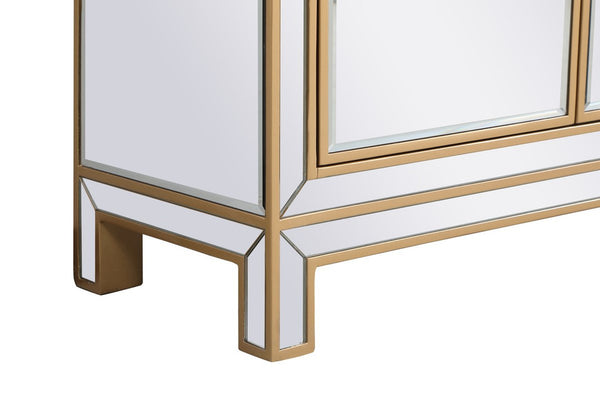 Reflexion Antique Gold 56-Inch Mirrored Sideboard