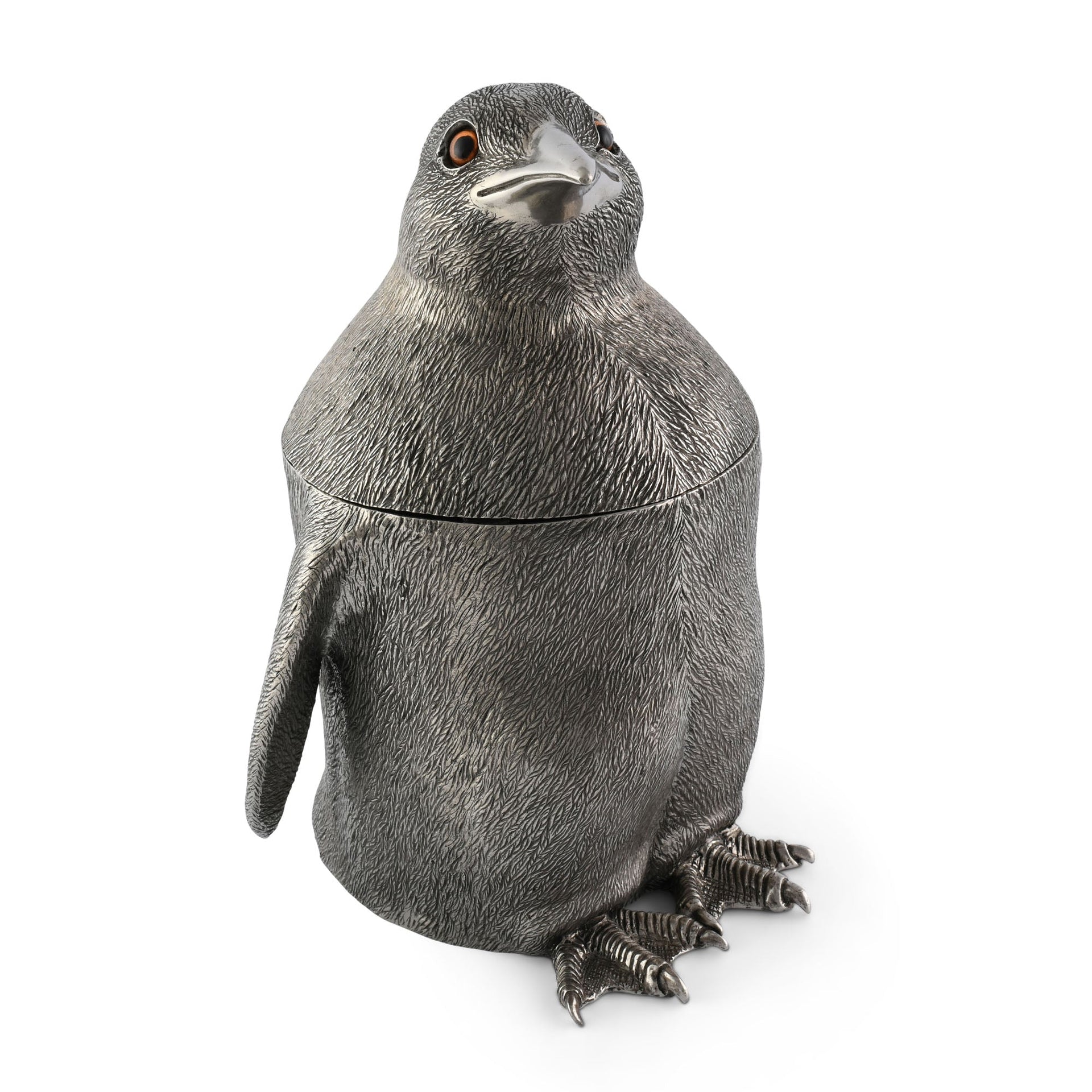 PEWTER PENGUIN ICE BUCKET