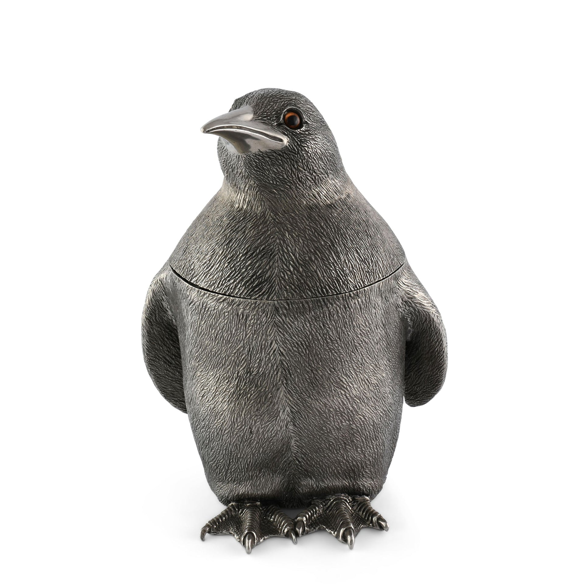 PEWTER PENGUIN ICE BUCKET