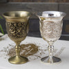 European retro wine glass white wine a cup high-end wine creative embossed high cup home decoration