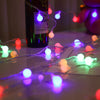 LED snowflake battery lantern snowflake decorative Christmas jewelry lamp room indoor layout stars
