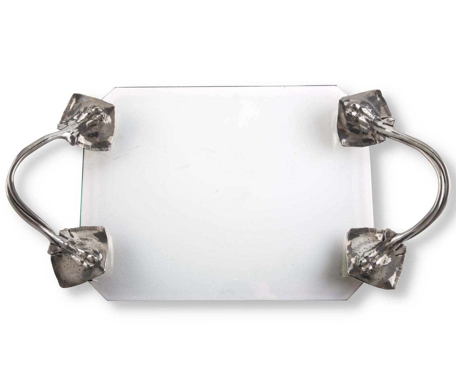 STINGRAY HANDLES GLASS TRAY