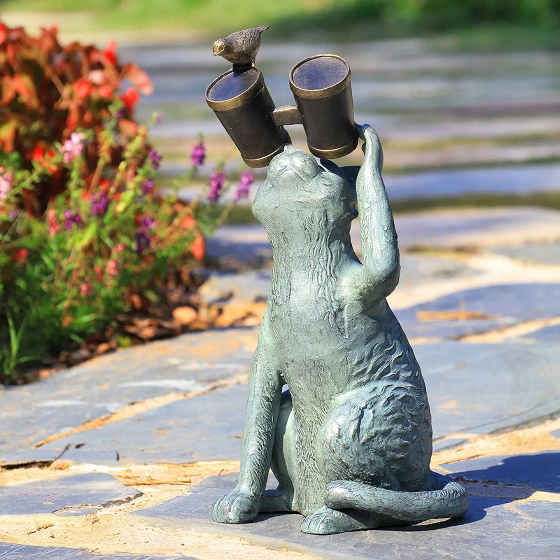 Observant Cat Garden Sculpture - Gifts for You 'n Me