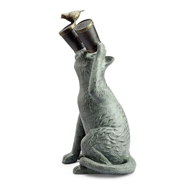 Observant Cat Garden Sculpture - Gifts for You 'n Me