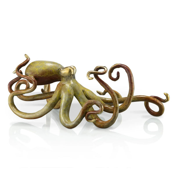 Octopus - Tan Hot Patina Sculpture - Gifts for You 'n Me