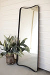 Organic Leaning Rectangular Mirror, Gunmetal