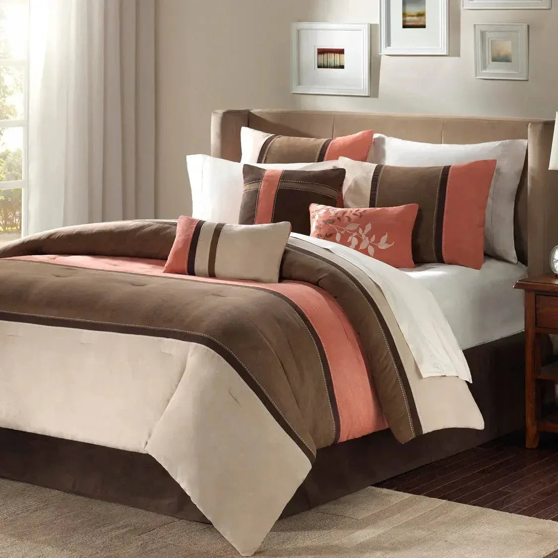 Palisades 7 Piece Faux Suede Comforter Set by Madison Park - Gifts for You 'n Me
