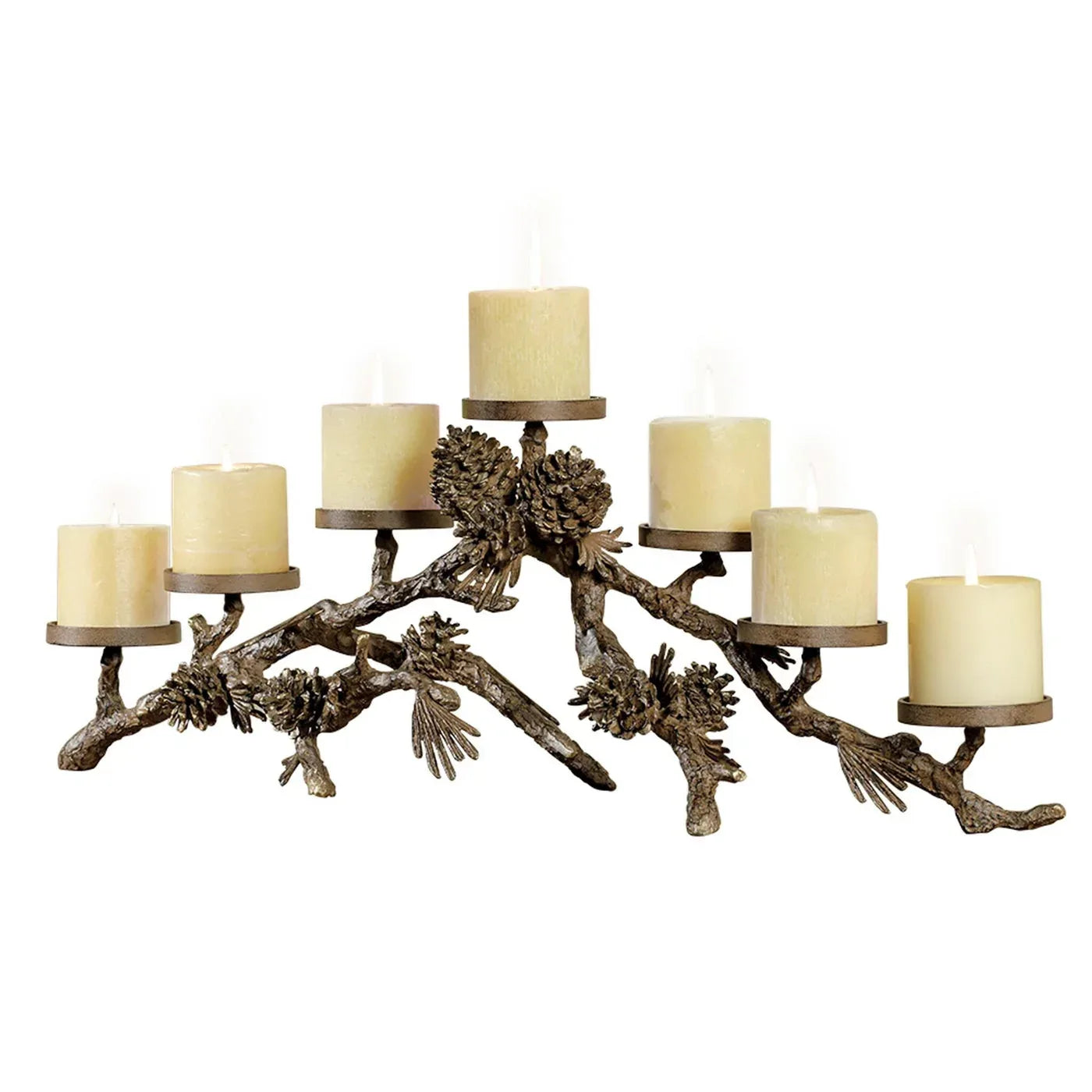 Pinecone Mantlepiece Candleholder - Gifts for You 'n Me