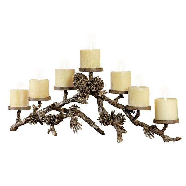Pinecone Mantlepiece Candleholder - Gifts for You 'n Me