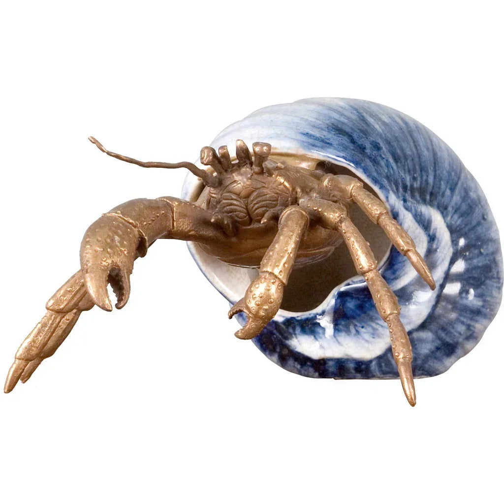 Porcelain / Bronze Hermit Crab - Gifts for You 'n Me