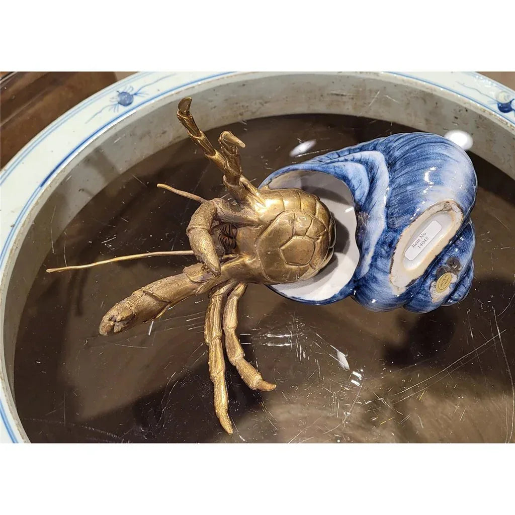 Porcelain / Bronze Hermit Crab - Gifts for You 'n Me