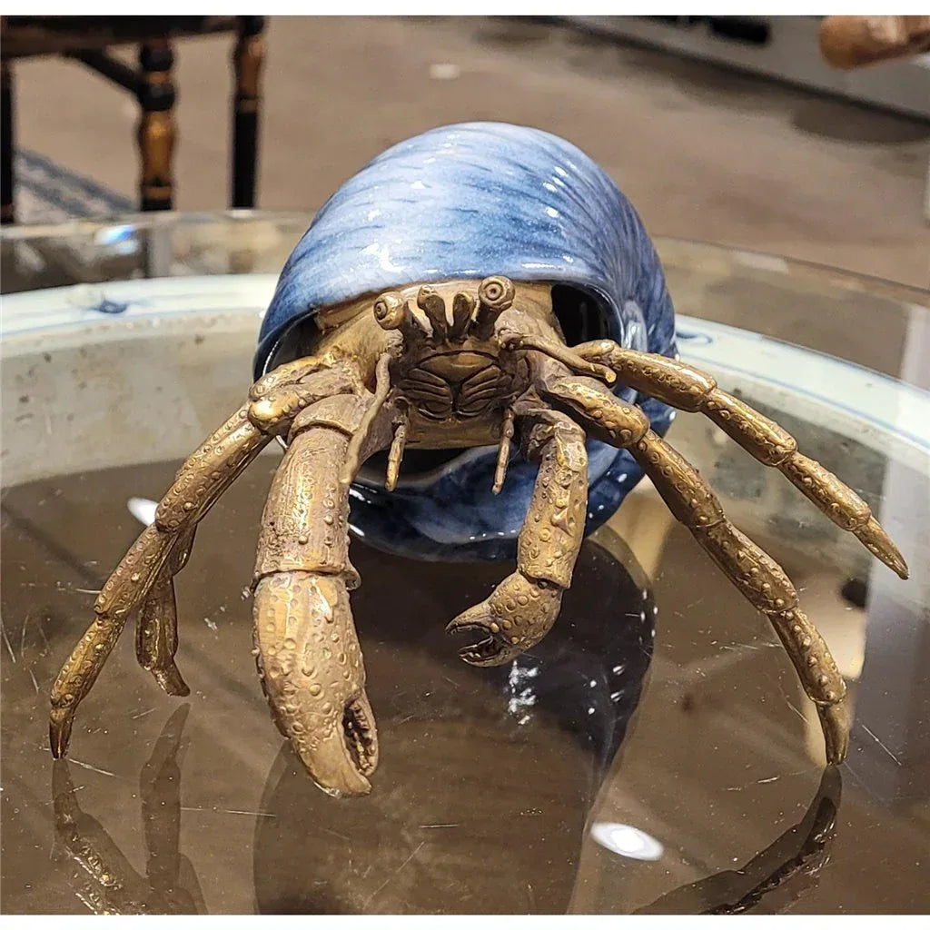 Porcelain / Bronze Hermit Crab - Gifts for You 'n Me