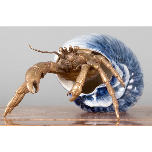 Porcelain / Bronze Hermit Crab - Gifts for You 'n Me