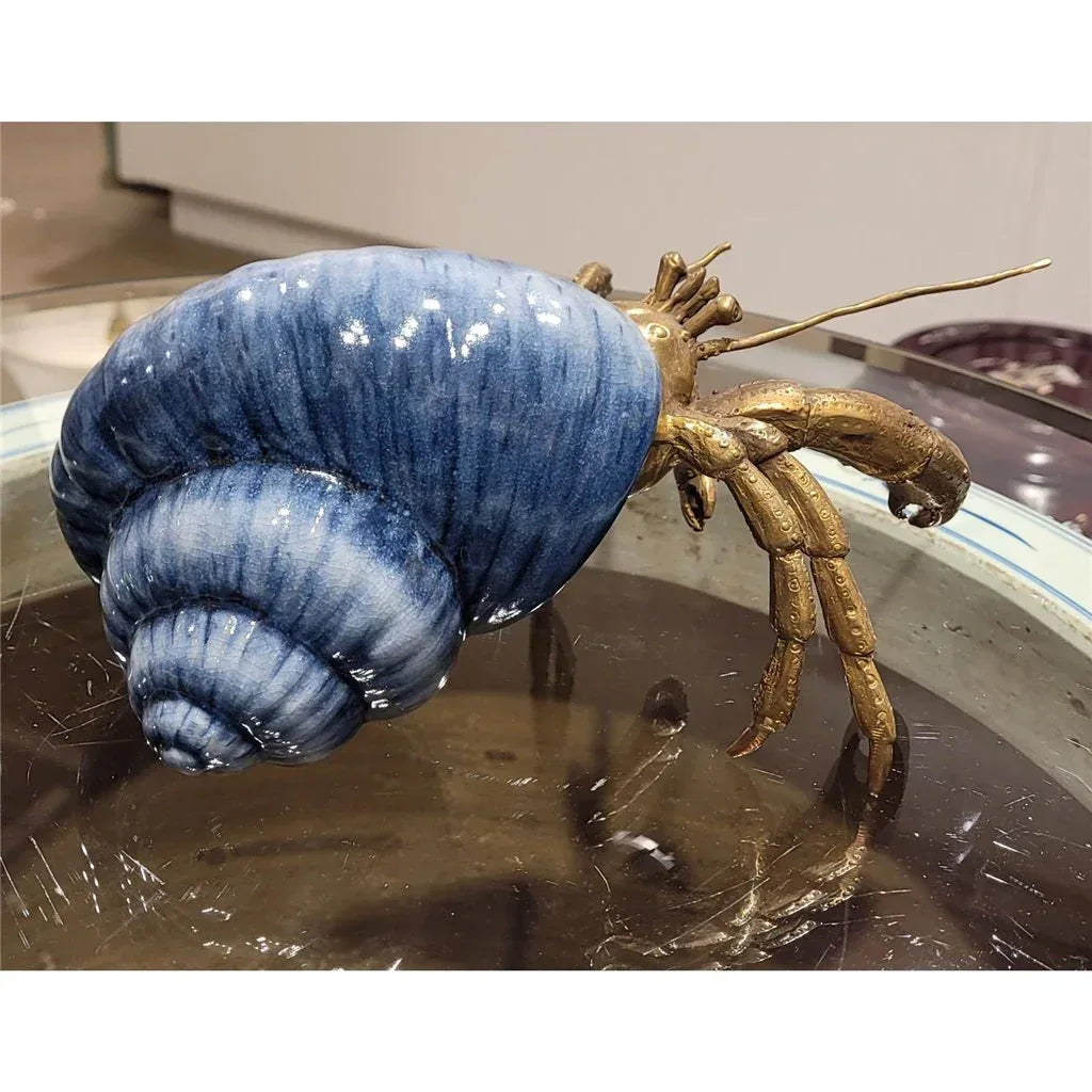 Porcelain / Bronze Hermit Crab - Gifts for You 'n Me