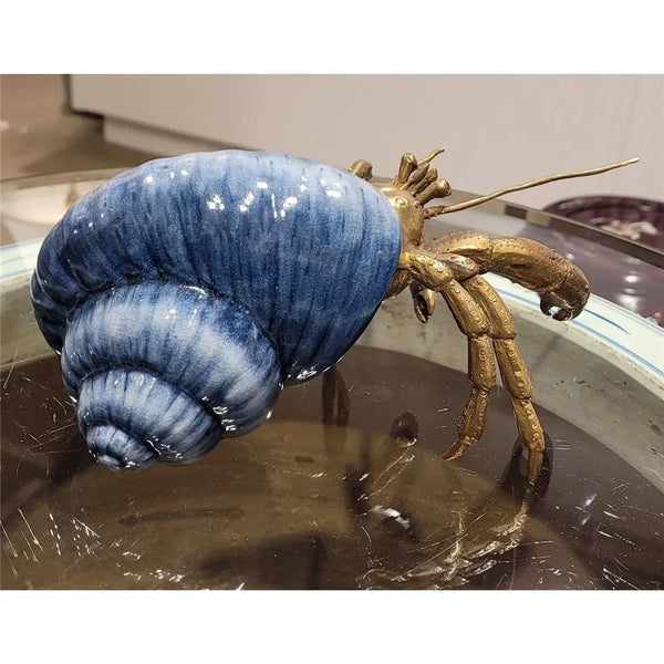 Porcelain / Bronze Hermit Crab - Gifts for You 'n Me