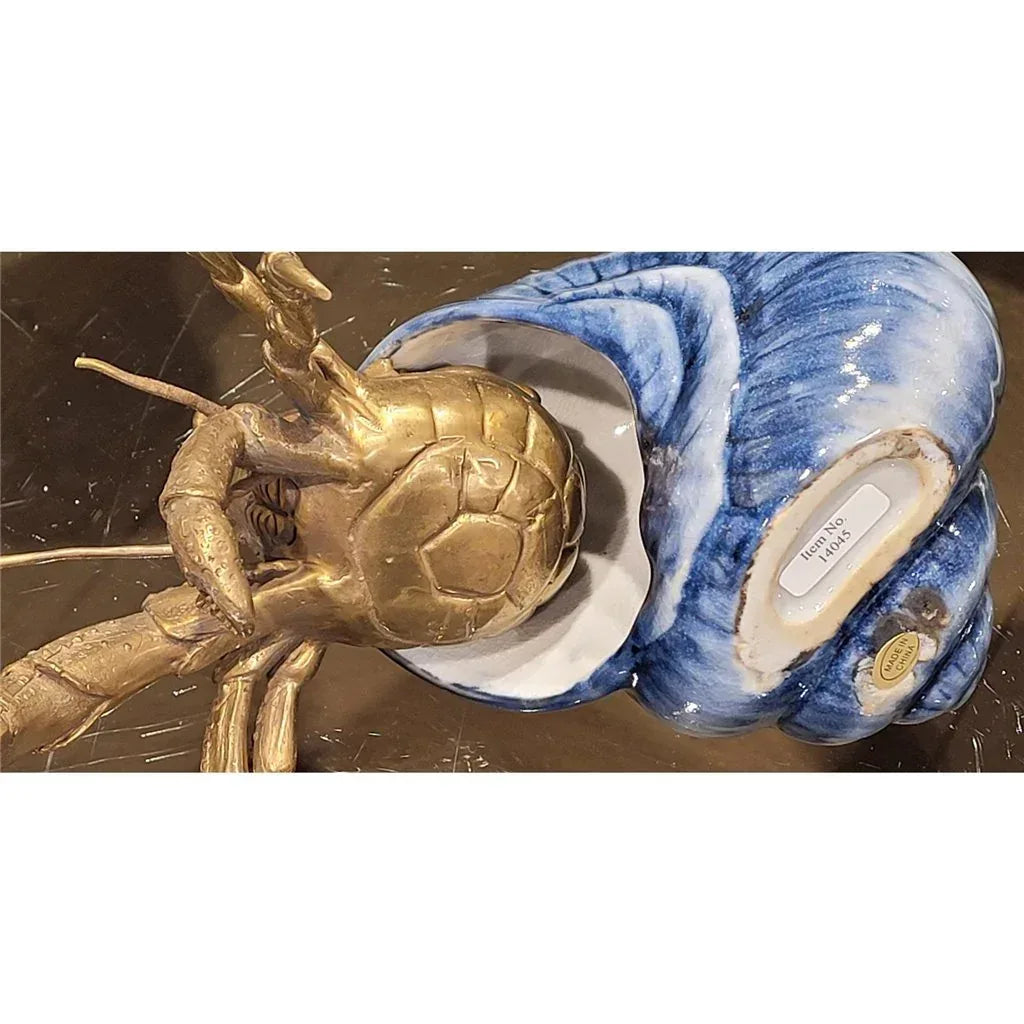 Porcelain / Bronze Hermit Crab - Gifts for You 'n Me