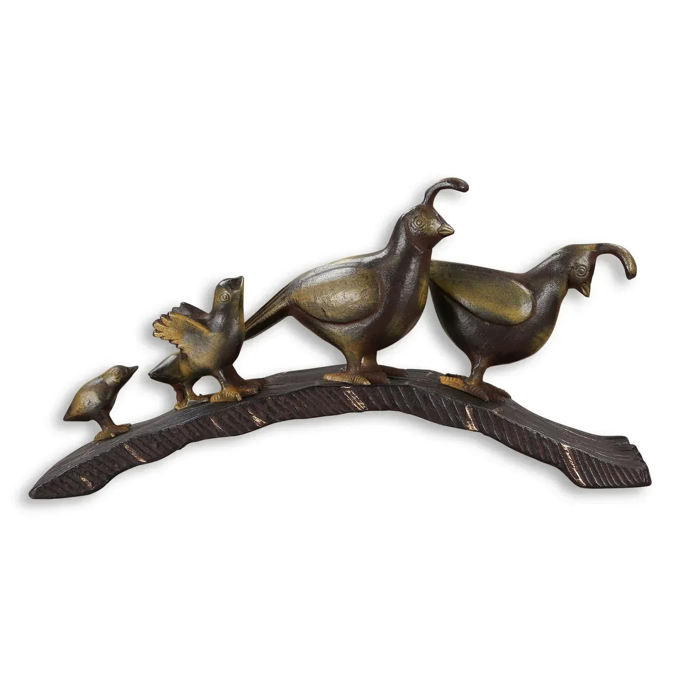 Quail Family Parade Garden Sculpture - Gifts for You 'n Me